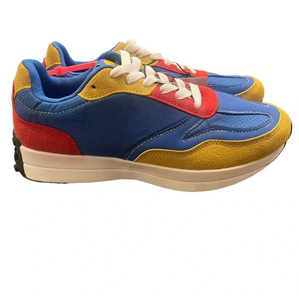 Lidl and Djibril Cisseé Blue Yellow Red Tennis Shoes December 2022 Womens Size 7 - Picture 4 of 10
